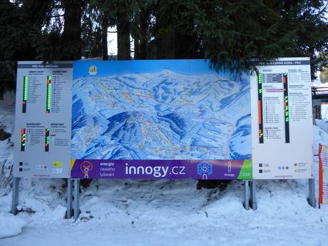 Riesengebirge (Krkonoše/Karkonosze): Orientierung in Skigebieten – Orientierung Pec pod Sněžkou (Petzer)