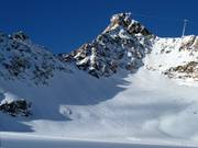 Freeridegebiet unterhalb des Hinteren Brunnenkogels