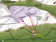 Pistenplan Bridal Veil Mountain Resort (in Planung)