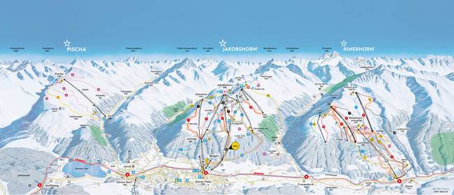 Davos Klosters: Pischa-Jakobshorn-Rinerhorn