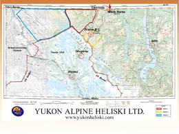Pistenplan Yukon Alpine Heliskiing