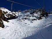 Spuren unterhalb des Lifts