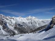 Blick auf die Kalkkögel vom Sennjoch