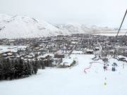 Blick auf Jackson, Wyoming
