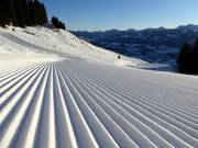 Perfekt präparierte Piste in Bolsterlang