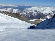 Mittelschwere Abfahrt Gefrorene Wand