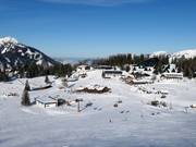 Blick auf das Hochplateau der Hutterer Böden