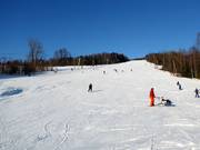 Blick von der Talstation auf die Piste