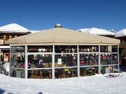 Schirm an der Mittelstation Valbona (Moena)