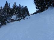 Schwere Piste Warmtobel
