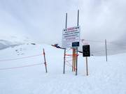 Aufstieg zum freien Skigelände am Mt. Buller