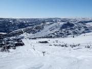 Blick auf die Unterkünfte rund um Havsdalen