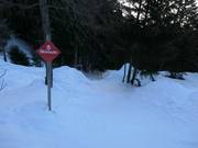 Steile Skiroute Hinteres Hochmahd vom Alpjoch