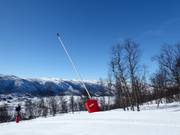 Lanzenbeschneiung im Skigebiet Geilo