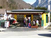 Im Seilbahnstüberl kann man im Tal einkehren