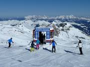 Eine ausrangierte Gondel als Starthäuschen