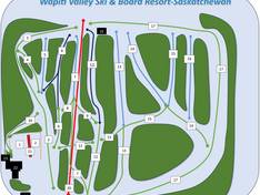 Pistenplan Wapiti Valley