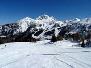 Blick zu den Pisten am Gartnerkofel