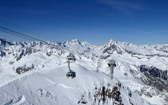 Größter Höhenunterschied im Kanton Uri – Skigebiet Gemsstock – Andermatt