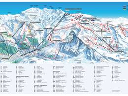Pistenplan Zermatt/Breuil-Cervinia/Valtournenche – Matterhorn