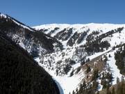 Blick in Richtung Bald Mountain zu den schweren Abfahrten