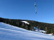 Blick über das Skigebiet zum Einödriegel
