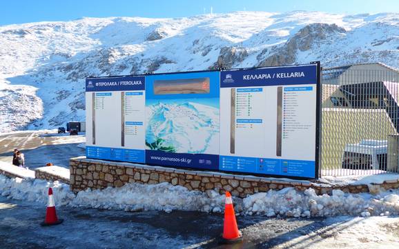 Griechenland: Orientierung in Skigebieten – Orientierung Mount Parnassos – Fterolakka/Kellaria