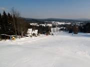 Blick auf die leichte Abfahrt