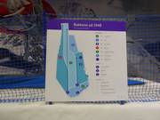 Pistenplan an der Bergstation der Sesselbahn