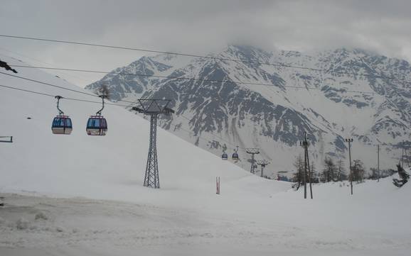 Größter Höhenunterschied in der Ferienregion San Bernardino Mesolcina Calanca – Skigebiet San Bernardino