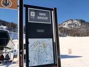 Informationstafeln im Detail an jeder Talstation