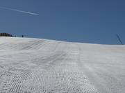 Frisch präparierte Piste