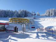 Kleine Almberg-Sesselbahn - 4er Sesselbahn fix geklemmt