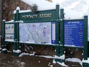 Informationstafel im Tal