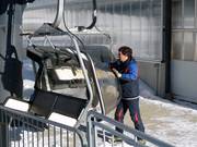 Die Sessel werden gereinigt