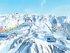 Pistenplan Grand Tourmalet/Pic du Midi – La Mongie/Barèges