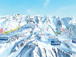 Pistenplan Grand Tourmalet/Pic du Midi – La Mongie/Barèges