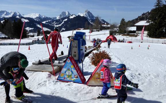 Familienskigebiete Gstaad – Familien und Kinder Rinderberg/Saanerslochgrat/Horneggli – Zweisimmen/Saanenmöser/Schönried/St. Stephan
