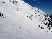 Schwere Tiefschneegebiete unterhalb der Seegrube