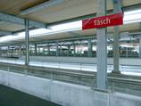 Einstieg Terminal Täsch MGB (Matterhorn-Gotthard-Bahn)