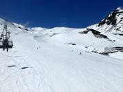 Leichte Abfahrt am Tuxerjoch
