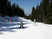 Leichte Piste 12 im Skigebiet