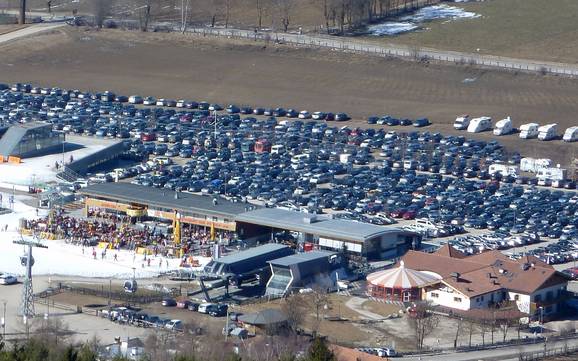 Kronplatz (Plan de Corones): Anfahrt in Skigebiete und Parken an Skigebieten – Anfahrt, Parken Kronplatz (Plan de Corones)