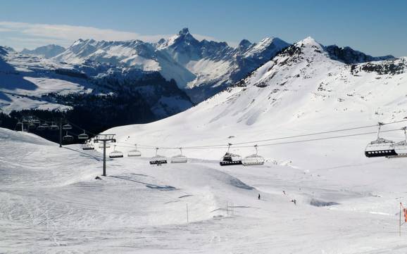 Größter Höhenunterschied in den Savoyer Voralpen – Skigebiet Le Grand Massif – Flaine/Les Carroz/Morillon/Samoëns/Sixt