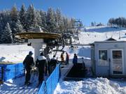 C. Lanova Draha Abertamy - 4er Sesselbahn fix geklemmt