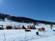 Hüpfburg in Sestrière