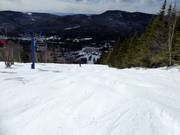 Buckelpiste unterhalb der Vierersesselbahn