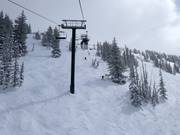 Steile Pisten an der Sesselbahn Great Western Express