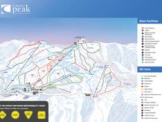 Pistenplan Coronet Peak