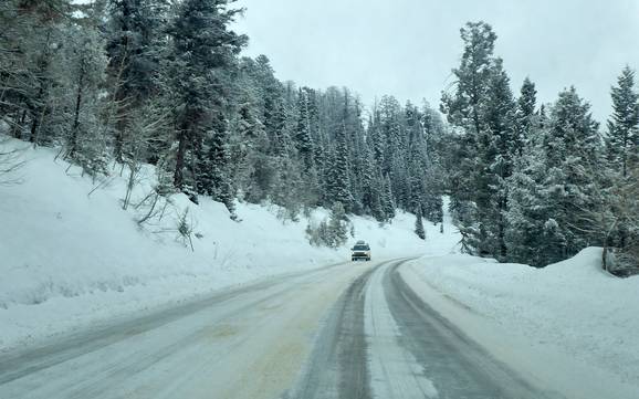 Teton Range: Anfahrt in Skigebiete und Parken an Skigebieten – Anfahrt, Parken Grand Targhee